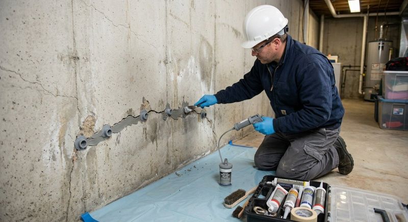 Basement Crack Repair in Evergreen, CO
