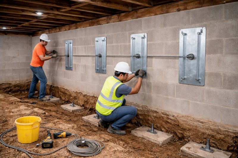 Basement Stabilization in Evergreen, CO
