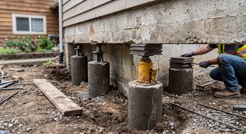 Foundation Pier Leveling in Evergreen, CO